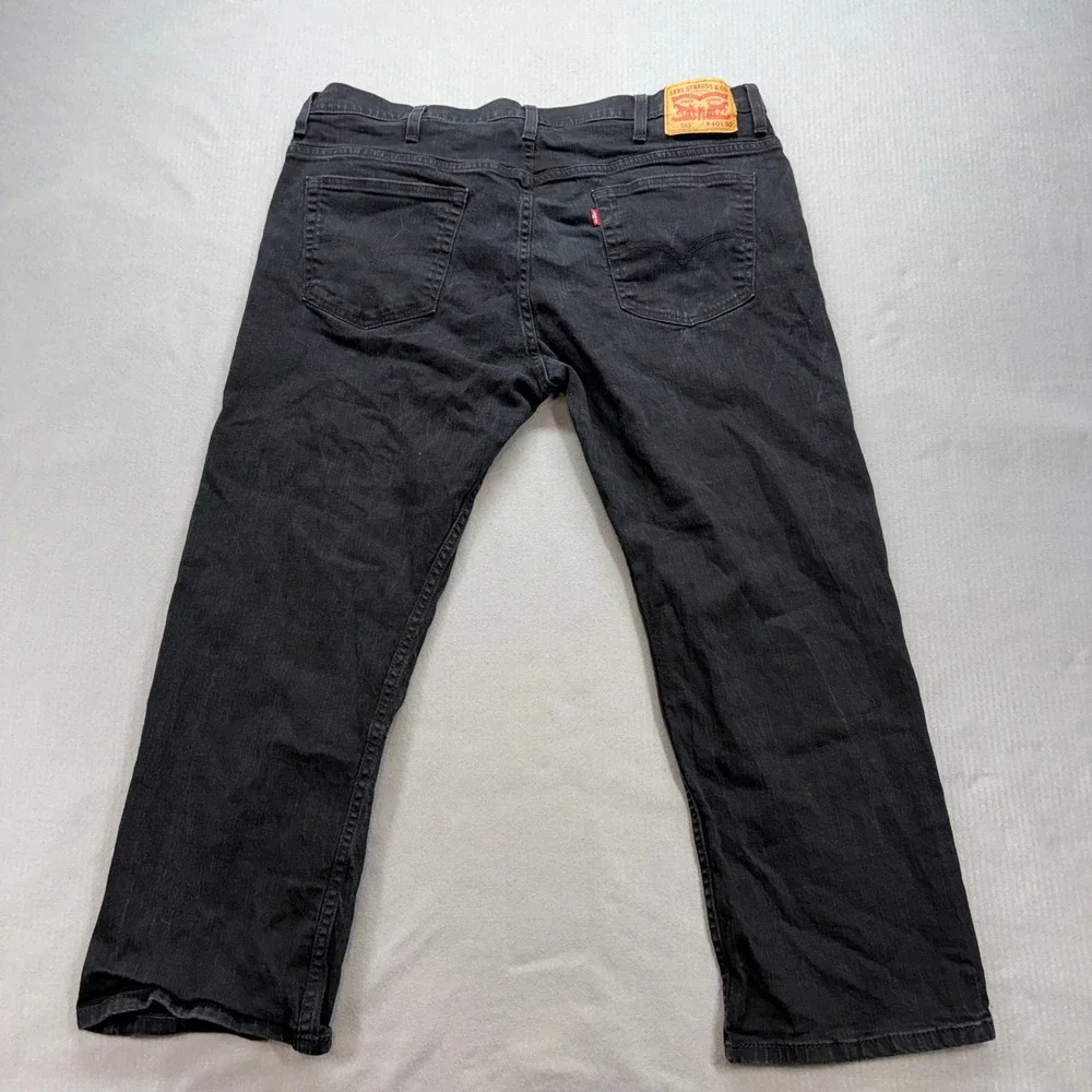 Levi's 569 Loose Straight Jeans Mens 40x30 Black Denim 00569-0125